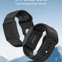 Miimall Silicone Bands for WHOOP 5.0/4.0 Band for Men, Waterproof & Sweatproof, Soft Breathable Sports Strap Adjustable Wristband Fitness Replacement Wrist Band for WHOOP 4.0/5.0 Peak/One/Life MG