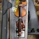 Eastar 4/4 Full Size Violin Set Matte Fiddle for Beginners Adults with Hard Case, Rosin, Shoulder Rest, Bow, Tuner and Extra Strings (Imprinted Finger Guide on Fingerboard), EVA-3
