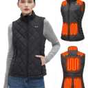 Glaais Heated Vest Women with Battery Pack 16000mAh 7.4V, Women's Heated Vest Warming Electric L