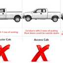 Black Roof Rack Cross Bars Set Fit for 2005-2023 Toyota Tacoma Double CAB Luggage Carrier Accessory