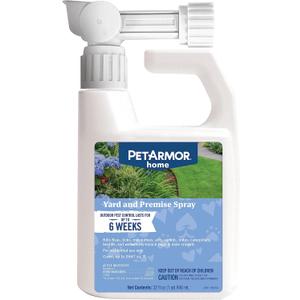 PetArmor Home Yard Spray for Dogs, Kills and Protects Against Fleas, Ticks, Mosquitoes, Ants, and Other Bugs, 32oz (32oz (Pack of 1))