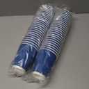 Lamosi 12 oz Insulated Coffee Cups Disposable - 50 Count Blue Paper Coffee Cups No Lids 12oz, Corrugated Ripple Wall Design for Hot Cold Drinks (Navy)