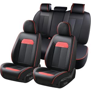 FLORICH Seat Covers, Front Seat Covers 2 PCs, Automotive Seat Cover for Cars, Luxury Leather Universal Seat Cover Accessories Fit for Most Cars SUV Truck Sedans(Blue)