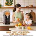 Slushie Machine, Soft Serve Ice Cream Maker 88OZ, 15 Min SmartFreeze, Glod