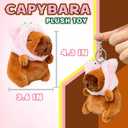 Kawaite Cute Capybara Stuffed Animals for Girls and Boys, Guinea Pig Animal Plush Toys, Mini Plushies, Stuffed Capybara Plush Toys for Valentine's Day Gifts, Easter Egg Fillers, Basket Stuffers