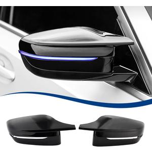 Side Mirror Cover Compatible with G20 G21 G30 G31 G32 GT G11 G12 G14 G15 G16 (Gloss Black, G20 G30 G32 G11)