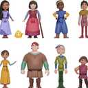 Mattel Disney Wish Toys, The Teens Mini Doll Set, 8 Posable Dolls & Star Figure, Signature Outfits Inspired by the Movie