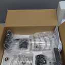 Set of 2 Wall Sconces for Bathroom, Modern Vanity Light Fixtures, Matte Black Wall Mount Lighting Lanterns, Farmhouse Wall Lights with Clear Glass Shade for Bedroom Living Room Mirror Hallway Kitchen