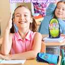 3 x Magnetic Standing Pencil Case for Boys - Back to School Stuff, Space Standing Zipper Pencil Case Aesthetic, Large Capacity Stand up Pen Bag, Stationery Pen Holder, Study Supplies for Students