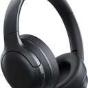 Baseus Bass BH1 Lite Bluetooth Headphones Over Ear, SuperBass, 80H Playtime,AI ENC Clear Calls, Comfortable Fit, Smart App Control, Bluetooth 6.0, Foldable Lightwight Headset for Travel -Inky Black