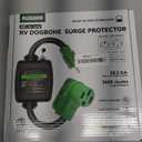 RVGUARD Surge Protector 30 Amp to 50 Amp RV Adapter Cord with Overload Protection, NEMA TT-30P to NEMA 14-50R Electrical Power Adapter, 2 Feet, Green, ETL Listed