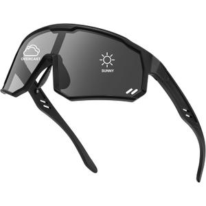 Polarized Sports Sunglasses for Men Women Wrap Around Cycling Running Sun Glasses UV400 Protection