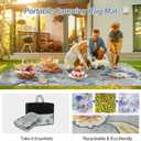 Lahome Floral Indoor Outdoor Rug 8x10, Non Slip Outdoor Patio Rug for Camping Picnic, Portable Large Outdoor Rugs for Balcony Deck Backyard, RV Mat Outdoor Carpet for Living Room Bedroom,Multi