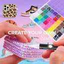Bedazzling Kit 40000Pcs 40 Colors Resin Jelly Rhinestones, Multicolor 3mm Flatback Gems for Diamond Art, Bedazzler Kit with 4Pcs 10ml B7000 Jewelry Glue & Tools for DIY Nail Art Crafting Makeup Adults