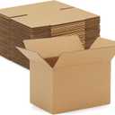 Eupako 6x4x4-Small-Shipping-Boxes-30-Pack-Brown-Corrugated-Box-Mailers, Cardboard Boxes for Packaging Small Business, Mailing