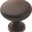 Amerock | Cabinet Knob | Oil Rubbed Bronze | 1-1/4 inch (32 mm) Diameter | Edona | 10 Pack | Drawer Knob | Cabinet Hardware