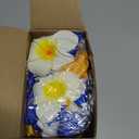 Suncalla Blue Gold Plumeria Graduation Lei 2026 Hawaiian Ribbon Graduation Braided Lei with Flowers for Adults Class of 2026 School College Student Congrats Grad Gifts Party Accessories