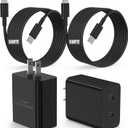 45W Super Fast Charger USB C, 2-Pack Dual Port Type C Charger Fast Charging,with 10/10FT Cable&Cord for Samsung Galaxy S25 Ultra/S24 Ultra/S23/S22/S21/S20+, iPhone16/15