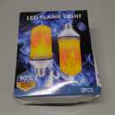 CPPSLEE Upgraded LED Flame Light Bulbs, 4 Modes Flickering Light Bulbs, E26 Base Fire Flame Bulb for Christmas Decorations Outdoor, Halloween Lights Patio Indoor Home Decor (Yellow, 2 Pack)