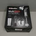 Mueller Multistick 5-in-1 Immersion Blender Handheld, 12 Speed Hand Mixer - Turbo Boost, Heaviest Duty Copper Motor, Titanium Blades Hand Blender, Milk Frother Wand, Whisk, Beaker, Chopper, Grey (Gray)