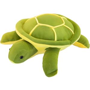 Sea Turtle Plushie Toy,14" Sea Turtle Stuffed Animals Plush Green Soft Plush Toys Hugging Pillows, Tortoise Plush Toys Doll Valentine's Day Birthday Gifts for Kids, Girls, Girlfriend (Green-14 inches)