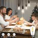 DiCUNO LED Edison Bulb 60 Watt Equivalent, Daylight White 4500K, Dimmable Edison Light Bulbs ST64, Antique LED Filament Light for Kitchen Lighting, 700 LM, Clear Glass, Pack of 2
