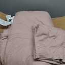 Bedsure Queen Comforter Set Pink - Bed in a Bag Queen Size Bedding 7 Pieces, GentleSoft Pintuck Bed Set Gift for Family, Pinch Pleat All Season Comforter with Sheets, Pillowcases & Shams