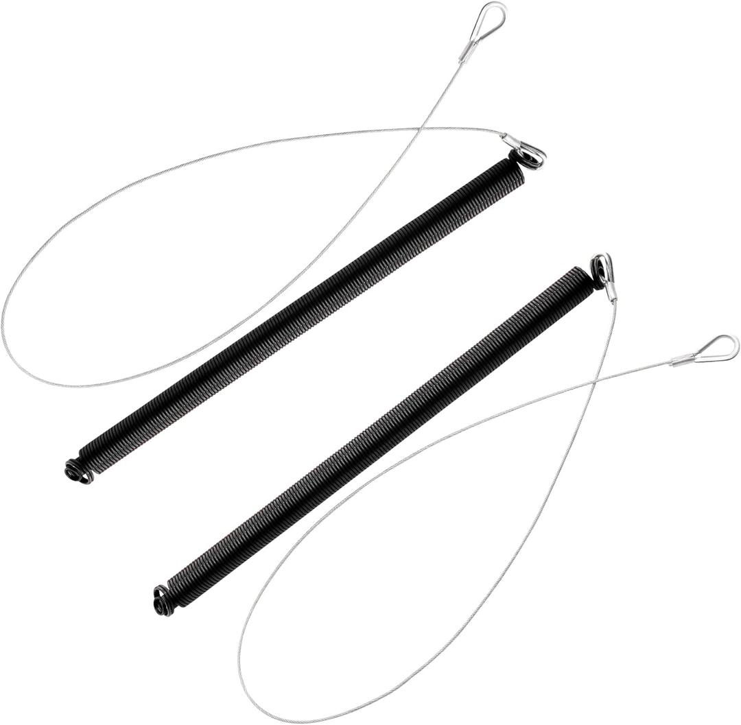 Gledewen Trailer Tailgate Lift Assist Replacement Spring, Compatible with Trailer Tailgate Lift Assist Kit, Trailer Ramp Spring, Cable and Chain Assembly (2PCS), Left Driver & Right Passenger
