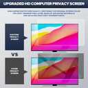 HD Laptop Privacy Screen 13.3 inch, Upgraded Laptop Privacy Screen for 16:9 Widescreen Removable Anti Glare Screen Cover and Blue Light UV-Blocking Filter