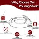 Pouring Shield for KitchenAid Tilt Head 4.5-5QT Stainless Steel (Only),Safety Pouring Shield,Splatter Guard for kitchenaid mixer bowl,Kitchen Aid Stand Mixers,kitchen aid Accessories and Attachments