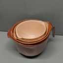 Glad Mixing Bowls with Pour Spout, Set of 4 - Nesting Plastic Bowls (1.2qt, 1.9qt, 2.8qt, and 3qt with Handle) - Non Slip Base, Dishwasher Safe Kitchen Cooking and Baking Supplies, Beige