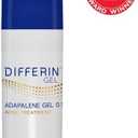 Differin Acne Treatment Gel, 90 Day Supply, Retinoid Treatment for Face with 0.1% Adapalene, Gentle Skin Care for Acne Prone Sensitive Skin, 45g Pump