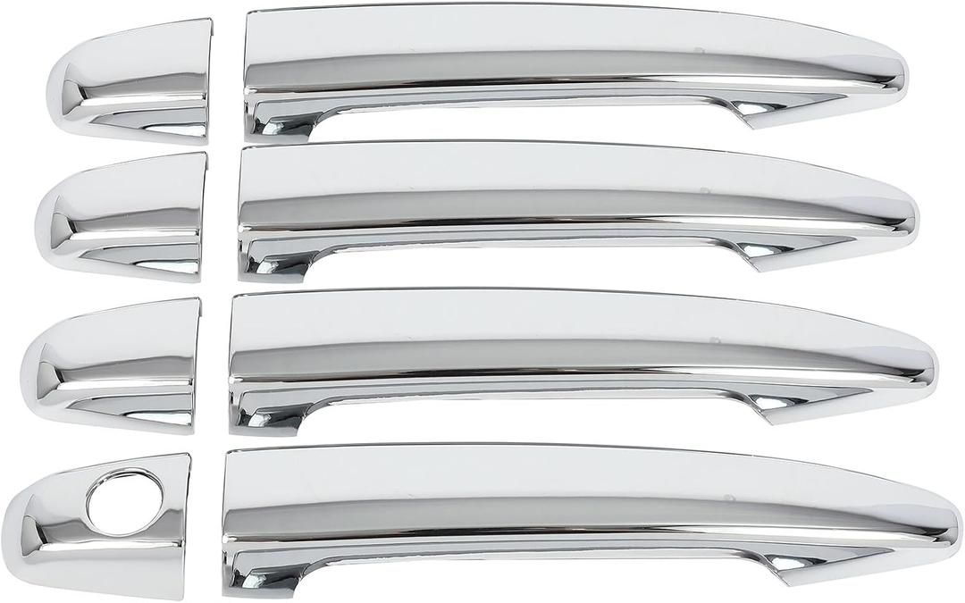 OCPTY 4PCS Door Handle Covers for 2008-2011 for Lexus GS450h/GS460,2003-2009 for Lexus GX470,2003-2009 for Toyota 4Runner,2006-2011 for Toyota Avalon Exterior Driver Side & Passenger Side Chrome
