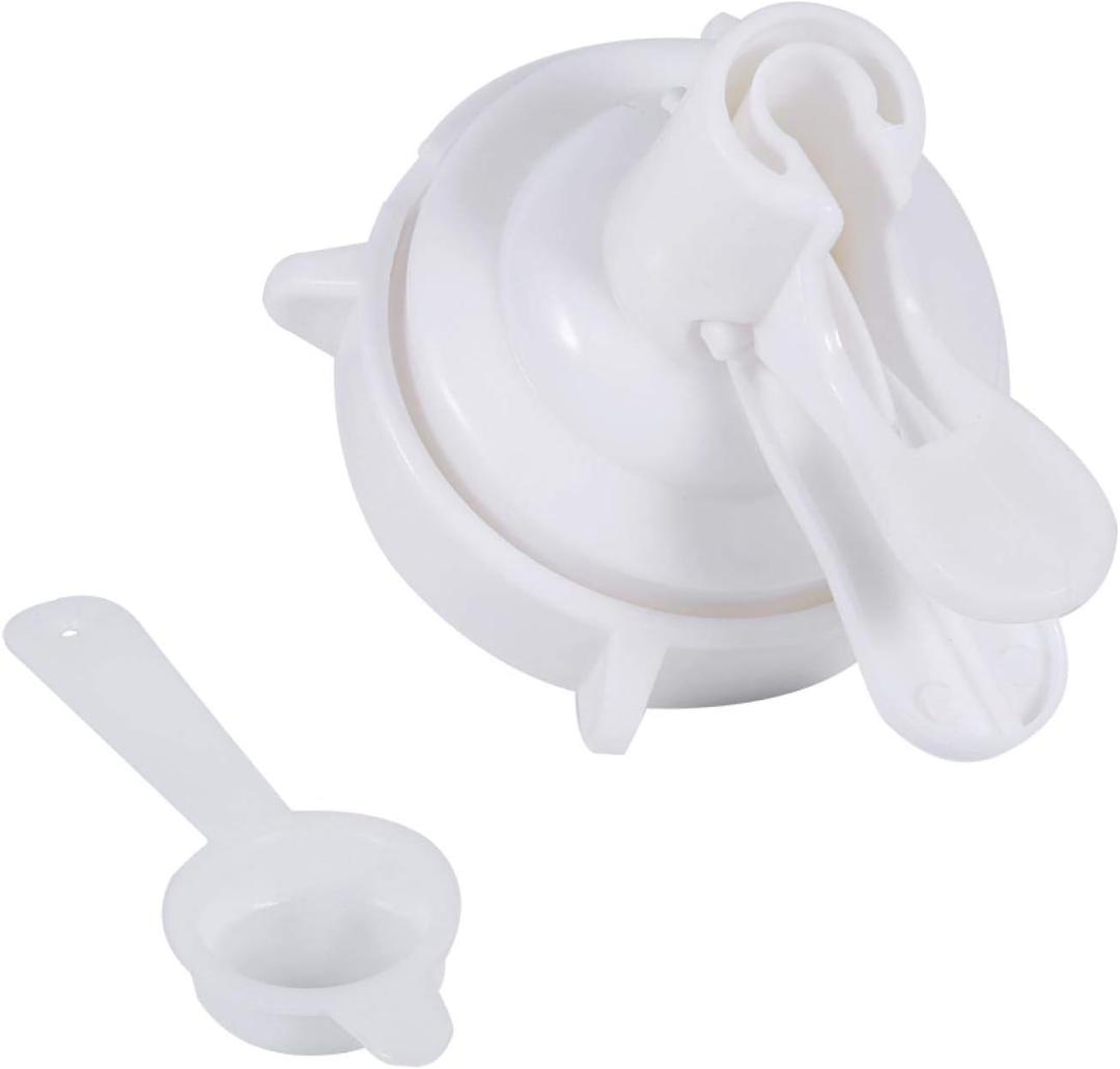 TOPINCN Water Bottle Valve, PP Plastic Spigot Water Replacement Bottle Top Valve Faucet Dispenser White for 48mm Drinking Water Bucket