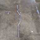 Yaheetech Barbell Set - Olympic Curl Bar & Weights (66LB, 55LB, 44LB) with Chrome Finish & Black Color