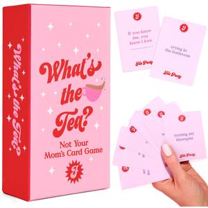 xo, Fetti What's The Tea? Playing Card Game | Bachelorette Party Activity, Cute Birthday Event, Adult Girl's Night Spill The Tea Fun, Group Bach Decor, Funny Party Supplies