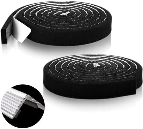 1 Pcs Metal Roofing Universal Vented Ridge Closure Strips 2 W x 15' l (30'l Total) Roof Panel Closure Self Adhesive Felt Tape Waterproof Windproof Seal for Metal Panels Insulation Weather Barrier