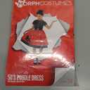 Morph Poodle Skirts For Girls Costume 50s Costume for Girls 1950s Poodle Skirt Costume Girls Poodle Skirt Costume Kids (Medium)