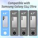 for Samsung Galaxy S24 Ultra Case, Retro Party Collage Pattern with Disco & Gin, Military-Grade Drop Protection, Pop Art Disco Soft Slim TPU Protective & Camera Protection for Girls (LightBalls)