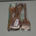 6 Piece Teak Wooden Utensil Set, Comfort-Grip Wooden Spoons for Cooking, Smooth Finish Wood Kitchen Utensils Set, Non-Stick Wood Spatula for Cooking