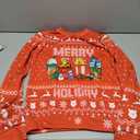 Plush Fleece Christmas Crewneck for Men Women 3D Print Loose Fit Sweatshirt Size L