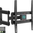HCMOUNTING Outdoor Full Motion Weatherproof TV Wall Mount for 26-65 inch Flat/Curved TVs up to 88 lbs, Heavy Duty Swivel TV Mount with Single Stud Design,Smooth Extension,Max VESA 400x400mm,HC3402