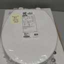 KOHLER K-26802-96 Impro ReadyLatch Quiet Close Round Toilet Seat, Soft Close Seat, Compatible with Round Toilets, Biscuit