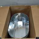 4 PCS 3 Gallon Galvanized Tub Champagne Bucket with Carry Beer Drink Storage Cooler Metal Beverage Ice Tub Galvanized Ice Buckets for Parties and Cocktail Bar Mimosa Supplies, 15.8 X 9 X 6.2 Inches