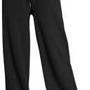 Trendy Queen Womens Wide Leg Fleece Lined Sweatpants Winter Baggy Lounge Travel Pants Fashion Outfits 2025 Joggers Clothes, S