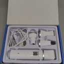 Dog Clippers Grooming Kit Hair Clipper-Low Noise Paw Trimmer- Rechargeable - Cordless Quiet Nail Grinder Shaver for Cats and Other Pets (Silver)