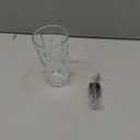 Gold&Martini shaker Glass-Christmas Cocktail Shaker-Crystal Shaker(No Lead)-Drink Glass for Espresso, Holiday, Mixology, BBQ,Valentine Gifts (15oz)