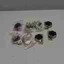 110-Degree Cabinet Door Hinges - Replacement for Blum Compact 33 Self-Closing Hinges, Adjustable Screw-On Design for Open-Side/Standard Cabinets, Soft-Close Durable Steel (Sliver, 8 Pack)