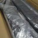 JST GAMEZ Stadium Seats with 18.5in High Back Support and Thick 3in Foam Cushion Bleacher Chairs with Back and Cushion - Portable Folding Stadium Chair Includes Shoulder Strap and Cup Holder (Black)