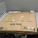 keny 29"-42.5" Baby Gate for Stairs, Auto Close Safety Dog Gate, Pressure Mounted Easy Walk Through Pet Gate for Doorways, Durable Stair Gate, 30" Tall, Black